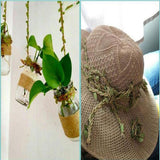 Max 10 Meters 5mm Artificial Vine Fake Leaf Plant Garland Burlap Ribbon pink