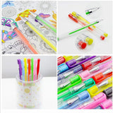 Maxbell Colorful neutral pen set fluorescent pen flash pen highlight pen 48 colors