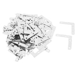 Maxbell 100Pc L Shape Corner Brace Repair Mending Plate Picture Frame Bracket Silver