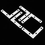 Maxbell 100Pc L Shape Corner Brace Repair Mending Plate Picture Frame Bracket Silver