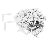 Maxbell 100Pc L Shape Corner Brace Repair Mending Plate Picture Frame Bracket Silver