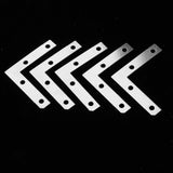 Maxbell 100Pc L Shape Corner Brace Repair Mending Plate Picture Frame Bracket Silver