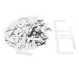 Maxbell 100Pc L Shape Corner Brace Repair Mending Plate Picture Frame Bracket Silver