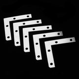 Maxbell 100Pc L Shape Corner Brace Repair Mending Plate Picture Frame Bracket Silver
