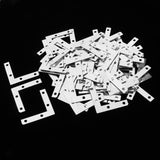 Maxbell 100Pc L Shape Corner Brace Repair Mending Plate Picture Frame Bracket Silver