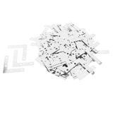 Maxbell 100Pc L Shape Corner Brace Repair Mending Plate Picture Frame Bracket Silver