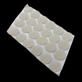 Max Self-Adhesive White Door Bumpers Pads Doorstops 20x1mm 24pcs