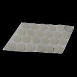 Max Self-Adhesive White Door Bumpers Pads Doorstops 20x1mm 24pcs