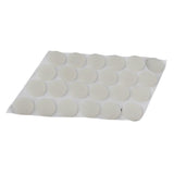 Max Self-Adhesive White Door Bumpers Pads Doorstops 20x1mm 24pcs