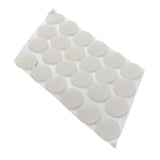 Max Self-Adhesive White Door Bumpers Pads Doorstops 20x1mm 24pcs