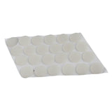 Max Self-Adhesive White Door Bumpers Pads Doorstops 20x1mm 24pcs