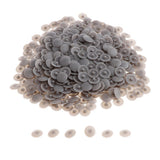 Maxbell 500Pack Round Phillips Screw Hole Cover Furniture Decorative Screw Cap Gray