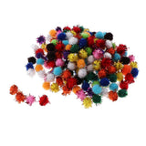 Maxbell 200/300Pcs Multicolor Sparkle Balls Pom Poms Ball Art Craft Glitter