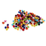 Maxbell 200/300Pcs Multicolor Sparkle Balls Pom Poms Ball Art Craft Glitter