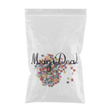 Maxbell 200/300Pcs Multicolor Sparkle Balls Pom Poms Ball Art Craft Glitter