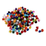Maxbell 200/300Pcs Multicolor Sparkle Balls Pom Poms Ball Art Craft Glitter