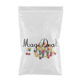 Maxbell 70pcs 25mm Glitter Tinsel Pompom Balls for Play Ball Kitten Cat