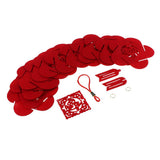Maxbell red floral lantern DIY kits Non-woven fabric crafts handcrafts dog
