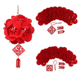 Maxbell red floral lantern DIY kits Non-woven fabric crafts handcrafts dog