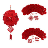 Maxbell red floral lantern DIY kits Non-woven fabric crafts handcrafts dog