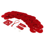 Maxbell red floral lantern DIY kits Non-woven fabric crafts handcrafts dog