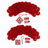 Maxbell red floral lantern DIY kits Non-woven fabric crafts handcrafts dog