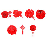 Maxbell red floral lantern DIY kits Non-woven fabric crafts handcrafts flower