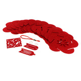 Maxbell red floral lantern DIY kits Non-woven fabric crafts handcrafts flower