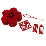 Maxbell red floral lantern DIY kits Non-woven fabric crafts handcrafts flower