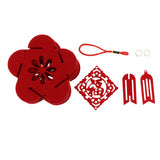 Maxbell red floral lantern DIY kits Non-woven fabric crafts handcrafts flower