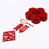 Maxbell red floral lantern DIY kits Non-woven fabric crafts handcrafts flower