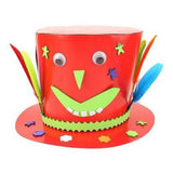 Maxbell EVA Foam Paper Hat Creative Kindergarten Art Children DIY Craft Toys red