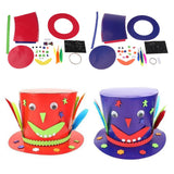 Maxbell EVA Foam Paper Hat Creative Kindergarten Art Children DIY Craft Toys red