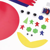 Maxbell EVA Foam Paper Hat Creative Kindergarten Art Children DIY Craft Toys red