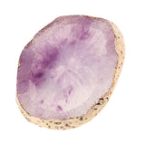 Maxbell Resin Imitation Agate Nail Art Palette Drink Coaster Cup Mat Decor Purple