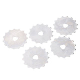 Maxbell 5Pcs Boxed 45mm Crochet Edge Skip Skip Stitch Rotary Cutter Blades 15 teeth