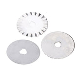 Maxbell 3 Types 45mm Rotary Cutter Blades Perforating Skip Wave Blades with Case