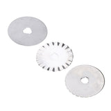 Maxbell 3 Types 45mm Rotary Cutter Blades Perforating Skip Wave Blades with Case