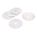 Maxbell 5Pcs Boxed 45mm Crochet Edge Skip Skip Stitch Rotary Cutter Blades 12 teeth