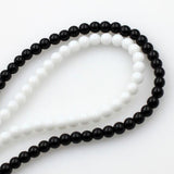 Maxbell 1 Strand Approximately DIY Gemstone Round Loose Beads 6mm Black