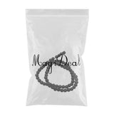 Maxbell 1 Strand Approximately DIY Gemstone Round Loose Beads 6mm Black