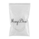 Maxbell 1 Strand Approximately DIY Gemstone Round Loose Beads 6mm White