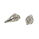 Maxbell 6pcs Mixed Filigree Cage Locket Pendant Necklace Findings