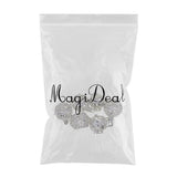Maxbell 6pcs Mixed Filigree Cage Locket Pendant Necklace Findings