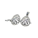 Maxbell 6pcs Mixed Filigree Cage Locket Pendant Necklace Findings