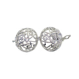Maxbell 6pcs Mixed Filigree Cage Locket Pendant Necklace Findings