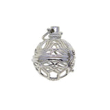Maxbell 6pcs Mixed Filigree Cage Locket Pendant Necklace Findings