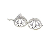 Maxbell 6pcs Mixed Filigree Cage Locket Pendant Necklace Findings
