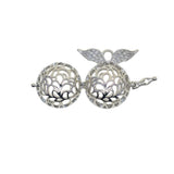 Maxbell 6pcs Mixed Filigree Cage Locket Pendant Necklace Findings