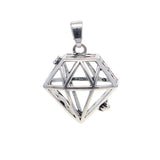 Maxbell 6pcs Mixed Filigree Cage Locket Pendant Necklace Findings